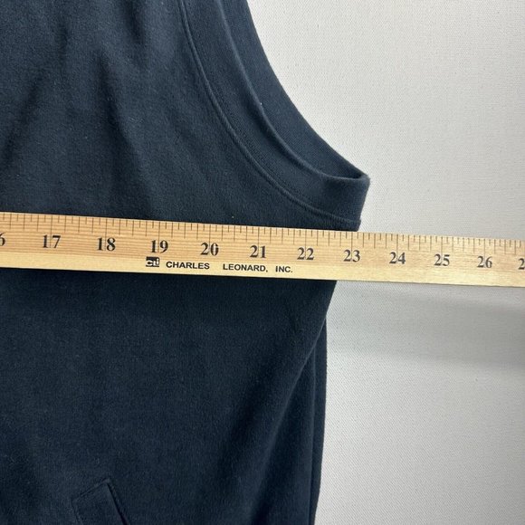 Peter Millar Crown Sweater Fleece Vest Full Zip Navy Blue Golf Mens Sz Large - Picture 8 of 9